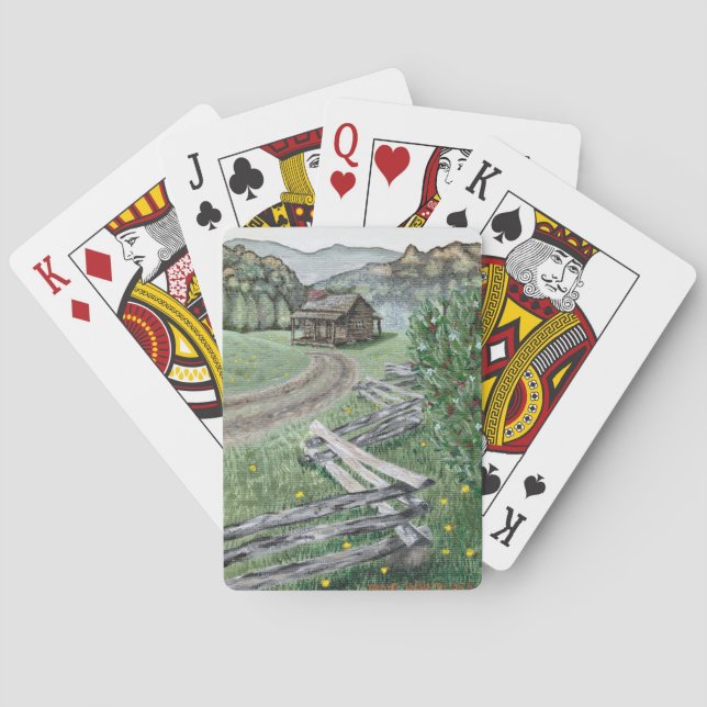 Jeu De Cartes Carte de jeu Cabine Appalachian (Premium Poker) (dos)