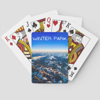 Jeu De Cartes Carte de jeu classique du parc d'hiver