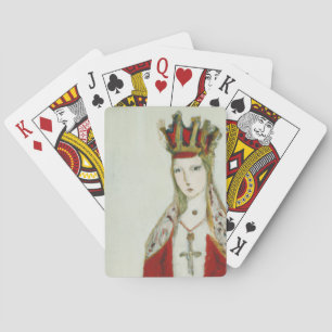 Jeu De Cartes Carte de jeu de la reine médiévale