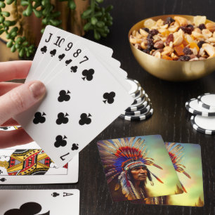 Jeu De Cartes Carte de jeu des Ojibwe d'Amérique