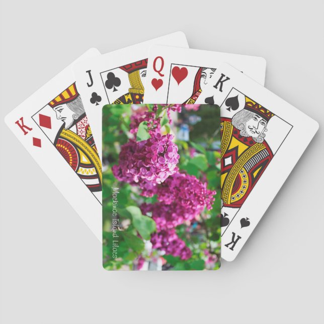 Jeu De Cartes Carte de jeu Lilac de Mackinac Island (dos)