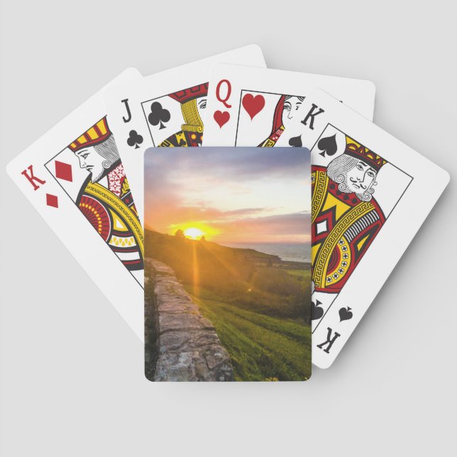 Jeu De Cartes Carte de jeu Sunset irlandaise (dos)