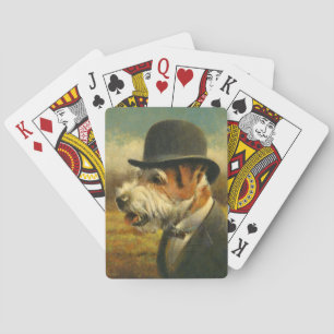 Jeu De Cartes Carte de jeu vintage de Jack Russell