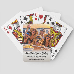 Jeu De Cartes Carte de Joyeux Anniversaire sur Mesure avec Photo