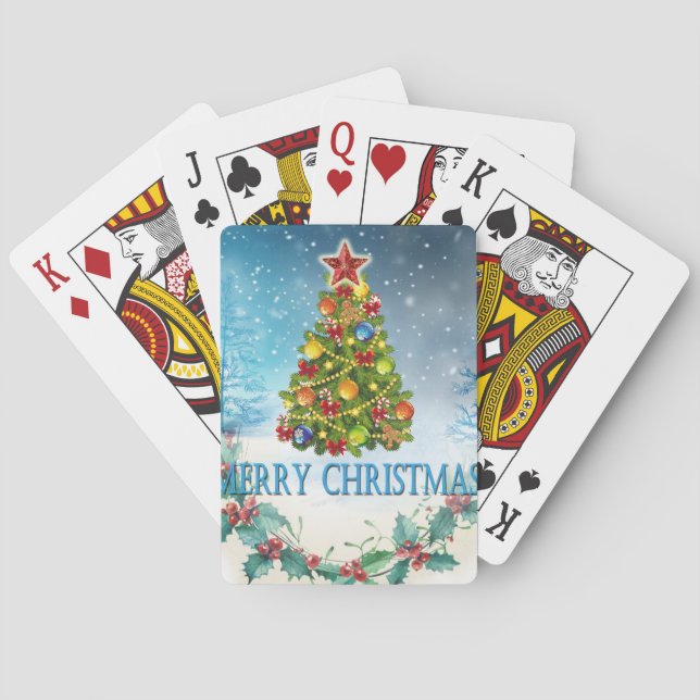 Jeu De Cartes Carte de Joyeux Noël (dos)