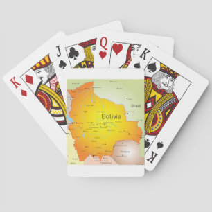 Jeu De Cartes Carte de la Bolivie Jouer des cartes