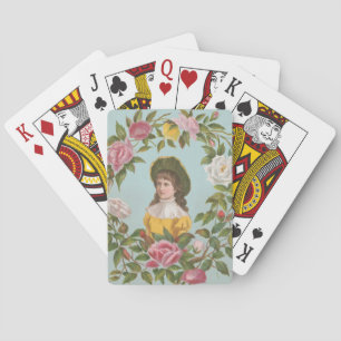 Jeu De Cartes Carte de la Saint-Valentin vintage allemande kitsc