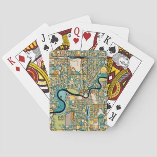 Jeu De Cartes Carte de la ville d'Edmonton