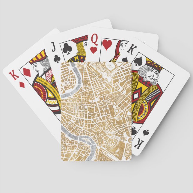 Jeu De Cartes Carte De La Ville Dorée De Rome (dos)