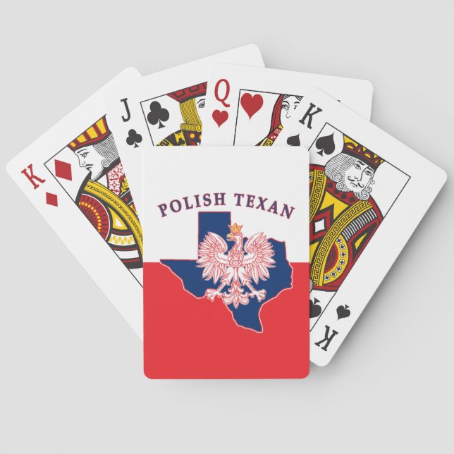 Jeu De Cartes Carte de l'aigle texan polonais (dos)
