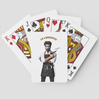 Jeu De Cartes *Carte de lecture à thème barbier