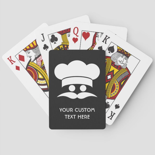 Jeu De Cartes Carte de lecture couleur personnalisée Chef (dos)