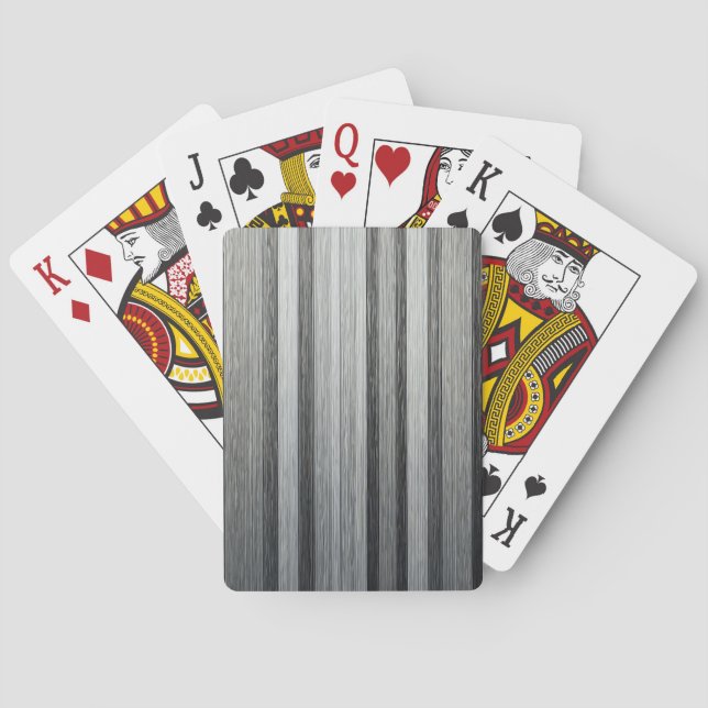 Jeu De Cartes Carte de lecture de bande de dégradé argenté (dos)
