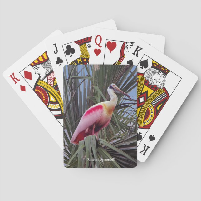 Jeu De Cartes Carte de lecture de Spoonbill Roseate (dos)