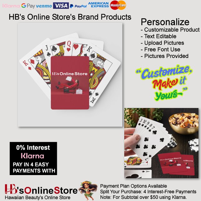 Jeu De Cartes Carte de lecture en ligne de la boutique HB (HB's Online Store Playing Cards.)