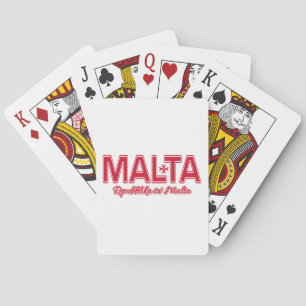 Jeu De Cartes Carte de lecture MALTA personnalisée