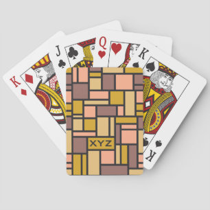 Jeu De Cartes Carte de lecture monographique personnalisée Motif