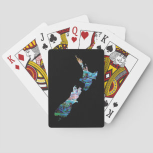 JEU DE CARTES CARTE DE NOUVELLE-ZÉLANDE SIMPLE PAUA
