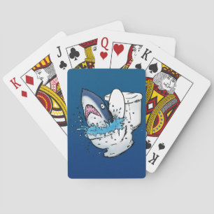 Jeu De Cartes Carte de Poker d'illustration de dessin de requin-