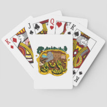 Carte de poker graffiti d'art