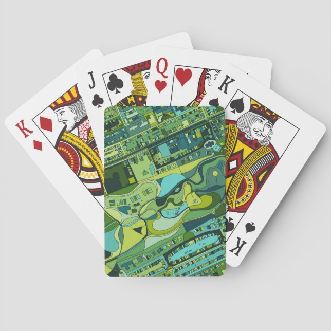 Jeu De Cartes Carte de structure de ville d'Amsterdam (dos)