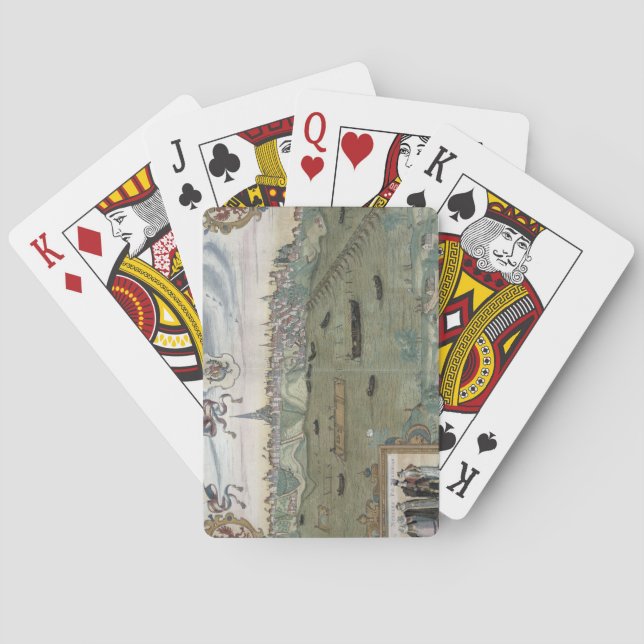 Jeu De Cartes Carte de Varsovie, extraite de 'Civitates Orbis Te (dos)