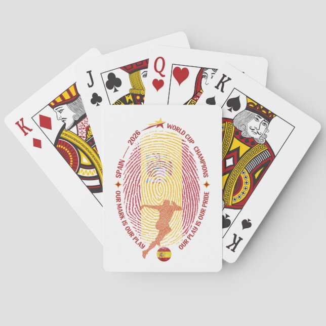 Jeu De Cartes Carte d'empreinte digitale dorée pour les fans de  (dos)