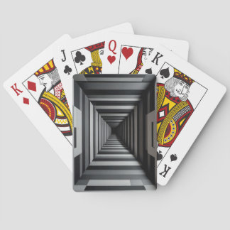 Jeu De Cartes Carte d'illusion optique Carré concentrée Retour