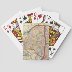 Jeu De Cartes Carte du comté des états de New York