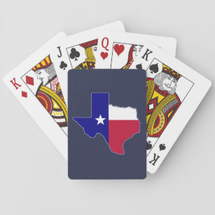 Jeu De Cartes Carte du drapeau du Texas