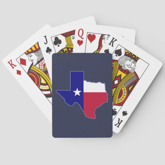 Jeu De Cartes Carte du drapeau du Texas (dos)