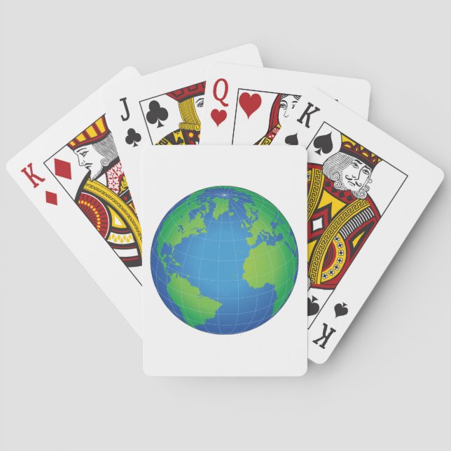 Jeu De Cartes Carte du monde (dos)