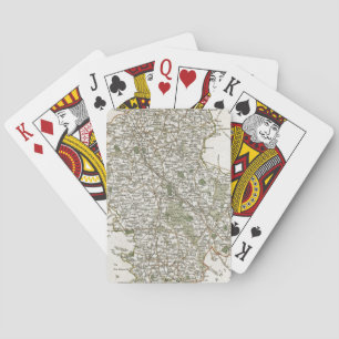 JEU DE CARTES CARTE DU STAFFORDSHIRE, 1793