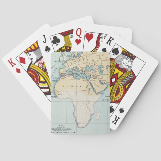 JEU DE CARTES CARTE : EMPIRE PHÉNICIEN (dos)