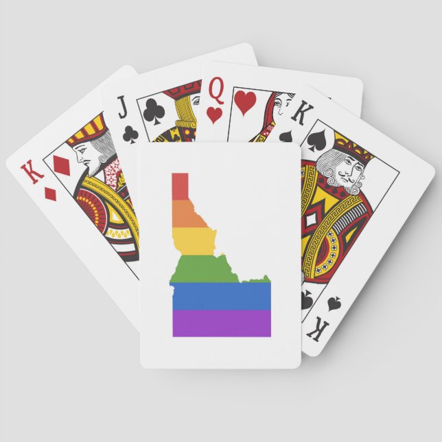 Jeu De Cartes Carte gay des États-Unis| État de l'Idaho (dos)