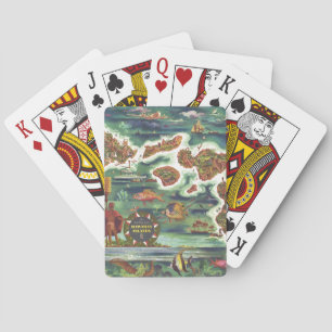 Jeu De Cartes Carte historique des îles Hawaiiennes antiques