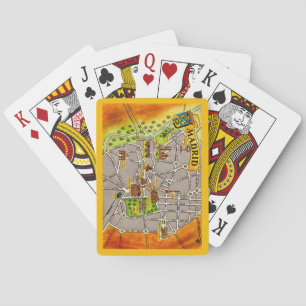 Jeu De Cartes Carte illustrée de Madrid Jouer des cartes