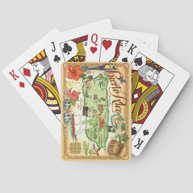 Jeu De Cartes Carte illustrée Porto Rico Jouer des cartes (dos)