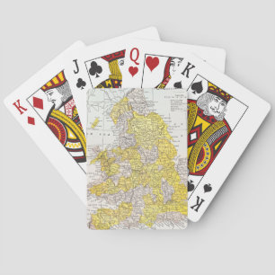 JEU DE CARTES CARTE : L'ANGLETERRE ET LE PAYS DE GALLES
