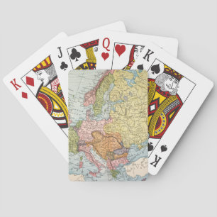 JEU DE CARTES CARTE : L'EUROPE, 1885