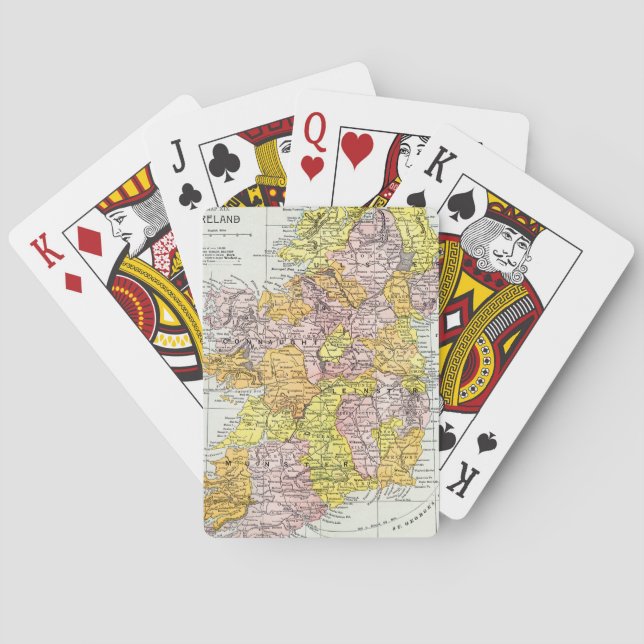 Jeu De Cartes CARTE : L'IRLANDE, c1890 (dos)