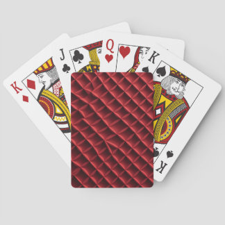 Jeu De Cartes Carte minimaliste Red Diamond Grid Retour