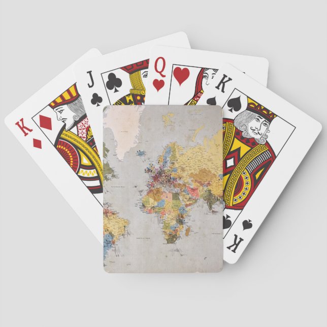 Jeu De Cartes carte mondiale (dos)