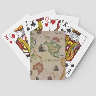 Jeu De Cartes Carte mondiale Pacifique