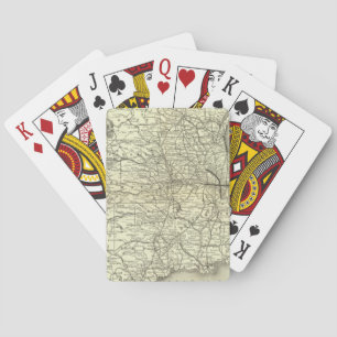 Jeu De Cartes Carte Ohio et chemin de fer du Mississippi