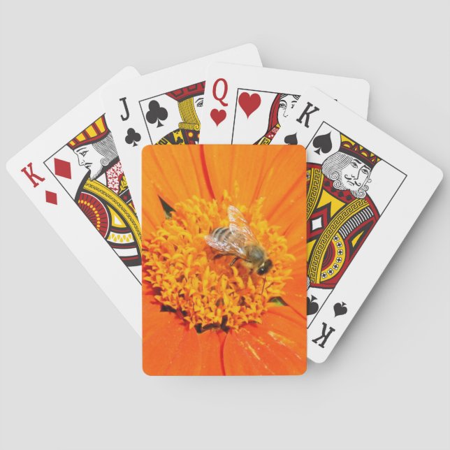 Jeu De Cartes carte orange abeille (dos)