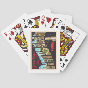 Jeu De Cartes Carte postale grand format de Pittsburgh Pennsylva
