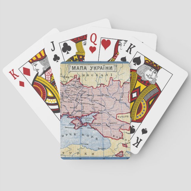 Jeu De Cartes CARTE : UKRAINE, c1906 (dos)
