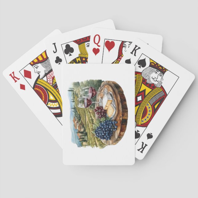 Jeu De Cartes Carte Vin Pays (dos)