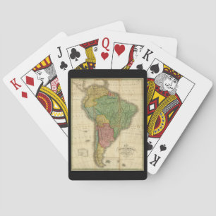 Jeu De Cartes Carte vintage Amérique du Sud 1826 par Anthony Fin